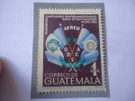 Sellos de America - Guatemala -  Reunión de Cancilleres Centroamericanos  -Carta de San Salvador 14 Dic. 1951-Banderas de Honduras y 