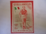 Sellos de America - Rep Dominicana -  1920-Ugo Frigerio-1924 - Ganadores Olímpicos -Atleta Italiano de Marcha Atlética (1901-1965)