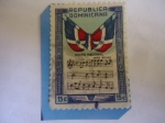 Stamps Dominican Republic -  Himno (1883)-Letra:Emilio Prud´homme(1856-1932)-Musica:José Reyes(1835-1905)
