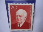 Stamps Germany -  Alemania,República Democrática - Wilhelm Pieck (1876-1960) 83° Cumpleaños del presidente Pieck - Co-