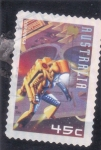 Stamps Australia -  ASTRONAUTAS