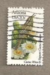 Stamps United States -  Flores y aves-Arizona
