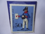 Stamps Germany -  Cartero Prusiano - Reunión de la federación Filatélica internacional de Munich, 1966- FIP. de 