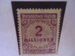 Stamps Germany -  Alemania, reino - Valor en Millones - Inflación..