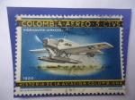 Stamps Colombia -  HydroAvión Junkers F13  1920 - Serie: Historia de la Aviación Colombiana.