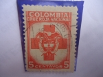 Stamps Colombia -  Cruz Roja y Escudo Nacional de Colombia