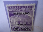 Stamps Venezuela -  República de Venezuela - Oficina Principal de Correos  Caracas -  Sobre tasa:0,05 sobre 0,90 Céntimo
