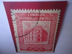 Stamps Venezuela -  E.E.U.U. de Venezuela - Oficina Principal Correos de Caracas 1955