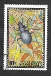Sellos de Asia - Mongolia -  667 - Escarabajo