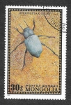Sellos de Asia - Mongolia -  669 - Escarabajo