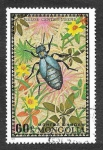 Sellos de Asia - Mongolia -  671 - Escarabajo