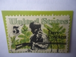 Stamps United States -  Davy Crockett (1786-1836)-Serie:Folclor Americano-(Rey de la Frontera Salvaje) -Matorrales de Pino