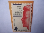 Stamps United States -  Boys´Clubs of America Movement - Centenario Movimiento de Boys Clubs of America - Perfil de Joven.