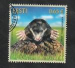 Stamps Europe - Estonia -  Topo común, Talpa europaea