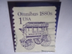 Sellos de America - Estados Unidos -  Omnibus 1888s - serie transporte - 
