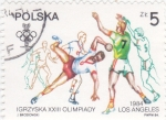 Stamps Poland -  OLIMPIADA DE LOS ANGELES'84