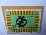 Stamps Ghana -  Gye Nyame-Símbolo Religioso (Solo Dios)-Serie:Símbolos y Monumentos.