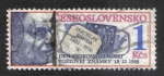 Stamps Czechoslovakia -  Día del sello, Jaroslav Benda (1882-1970), ilustradora y diseñadora de sellos.