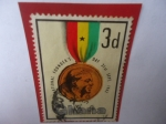 Stamps Ghana -  Pres. Kwame Nkrumah- Declaración de la Rep. - National Founder´s day 21st sep.1962- Día Nacional del