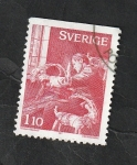 Stamps Sweden -  988 - Preparativos para Navidad