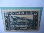 Stamps Morocco -  Valle del DRAA - Antesala del desierto del Sahara-Serie:Paisajes y Monumentos.