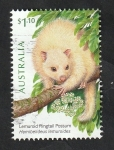 Stamps Australia -  Hemibelideus lemuroides 