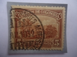 Stamps Colombia -  Café Suave - Plantación de Café - Serie: Minería y Agricultura. 