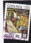 Sellos de America - Costa Rica -  ARTESANIA COTAL 78