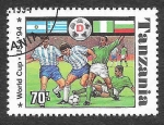 Sellos del Mundo : Africa : Tanzania : 1174C - Campeonato del Mundo de Fútbol USA´74