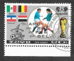 Stamps North Korea -  2558 - Campeonato Mundial de Fútbol de México