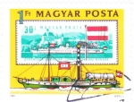 Stamps Hungary -  BARCO FLUVIAL
