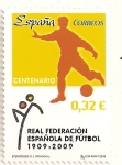 Stamps : Europe : Spain :  Cent. Real Federacion Española de Futbol.