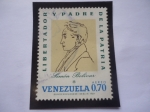 Stamps Venezuela -  Simón Bolívar - Dibujo de Josep Poulín (1841-1903)