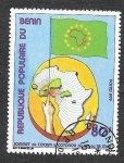 Stamps : Africa : Benin :  429 - Cumbre OCAM