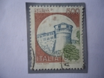 Stamps Italy -  Castello Di Revereto - serie:Castillos.