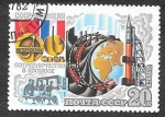 Sellos de Europa - Rusia -  5060 - Cooperación Espacial entre Francia y la URSS