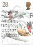 Stamps United Kingdom -  cisnes