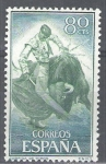 Stamps : Europe : Spain :  1260 Tauromaquia.Derechazo.