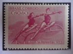 Stamps Brazil -  Juegos Deportivos de Primavera 1955 - Serie:Deporte.