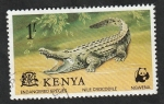 Stamps Kenya -  Cocodrilo del Nilo
