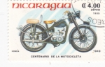 Sellos de America - Nicaragua -  CENTENARIO DE LA MOTOCICLETA