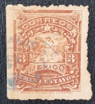 Stamps : America : Mexico :  Mexico 3 centavos