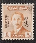 Sellos de Asia - Irak -  Iraq O183 King Faisal II overprint