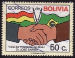 Stamps Bolivia -  Visita del presidente de Brasil