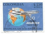 Stamps : America : Colombia :  aviación