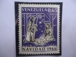Sellos de America - Venezuela -  Navidad 1966 - San José, la Virgen y el Niño.