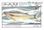 Stamps : Africa : Morocco :  peces