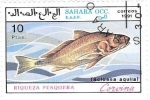 Stamps : Africa : Morocco :  peces