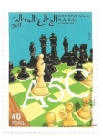 Stamps Morocco -  ajedrez