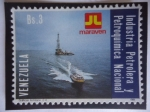 Stamps Venezuela -  Industria Petrolera y Petroquímica Nacional - Maraven - 10° Aniversario de PDVSA. 